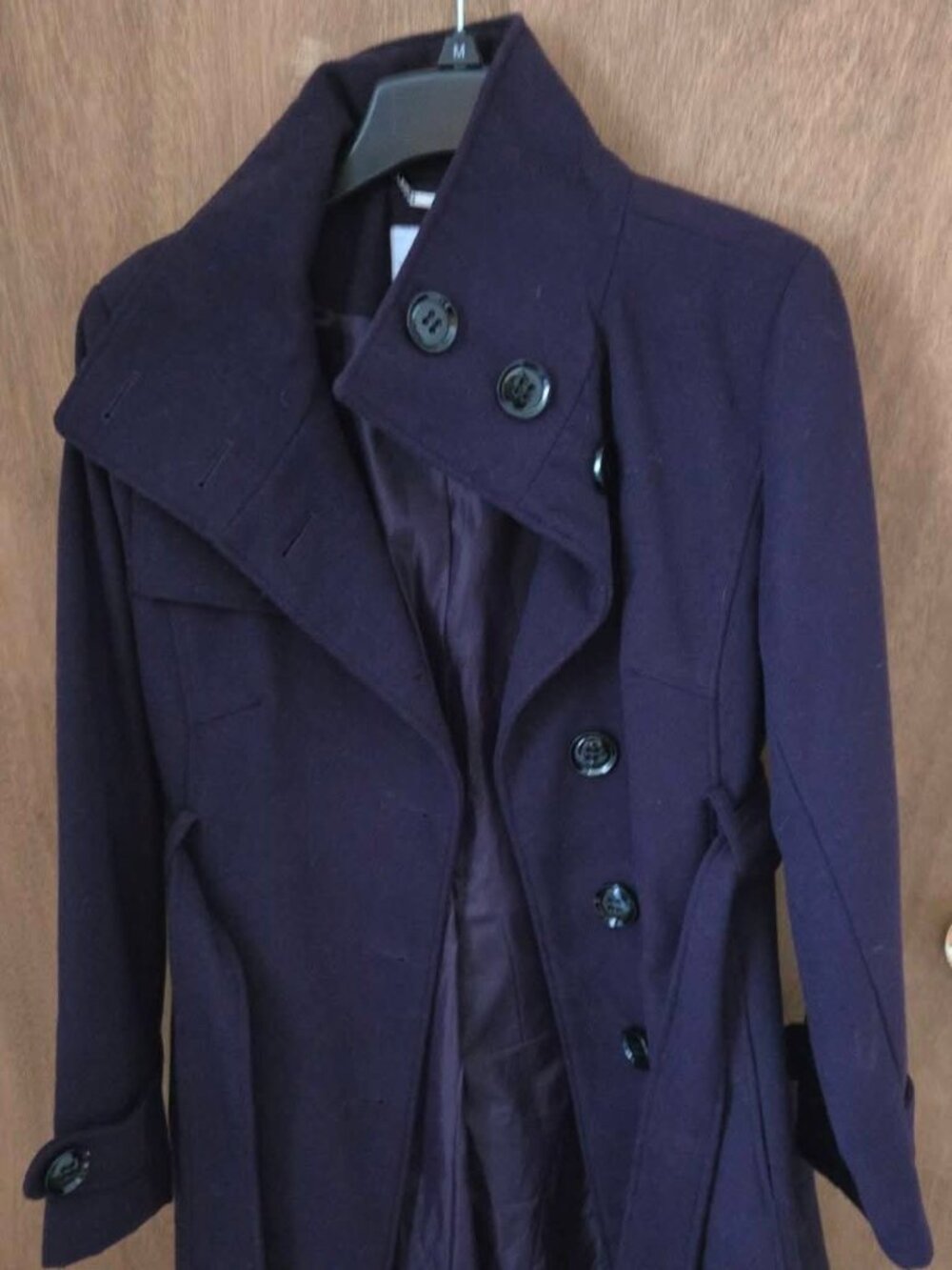 Women's size Medium mid length wool coat